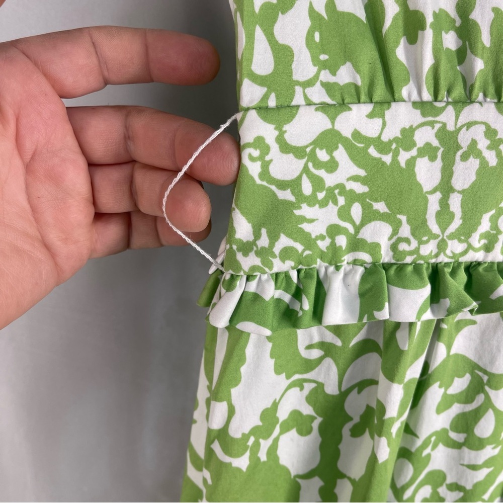Cynthia Steffe Lime Green and White  Dress Women Size 10 - Picture 10 of 14
